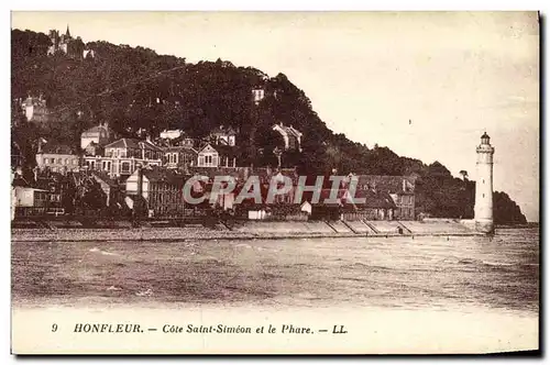 Ansichtskarte AK Honfleur Cote Saint Simeon et le phare