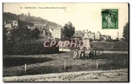 Cartes postales Honfleur Vues du Mont Joll et du Square Enfants