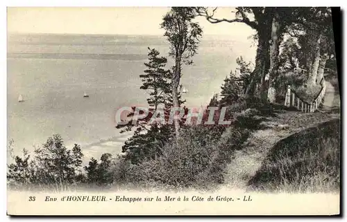 Cartes postales Environs de Honfleur Echappee sur la mer a la cote de Grace