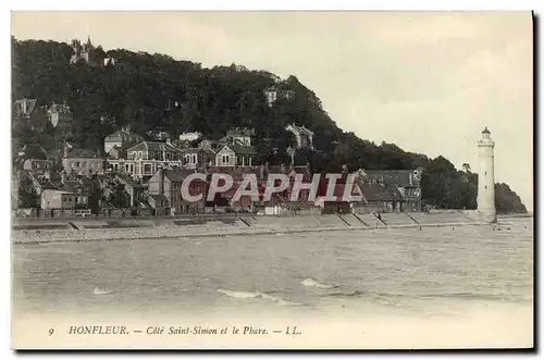 Ansichtskarte AK Honfleur Cote Saint Simon et le Phare