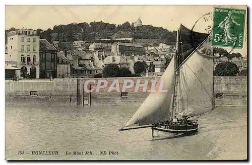 Cartes postales Honfleur Le Mont Joli Bateau de peche