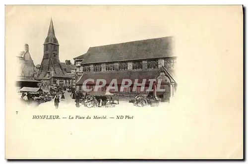 Cartes postales Honfleur La Place du Marche