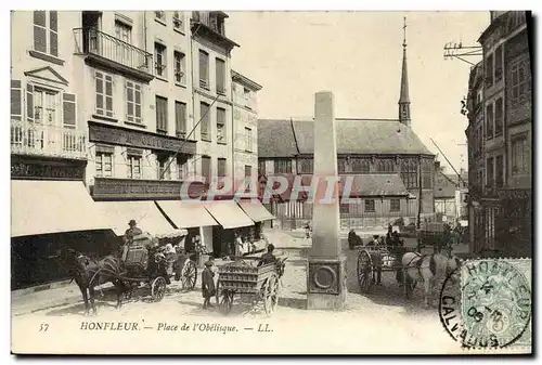 Cartes postales Honfleur La Place de L Obelique