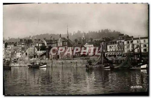 Cartes postales moderne Honfleur Le Port a la Lieutenance Bateaux