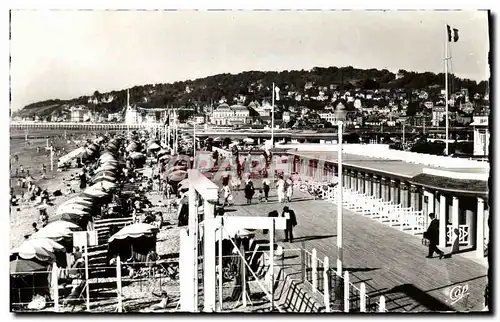 Moderne Karte Deauville Plage Fleurie Vue d ensemble sur la Plage et la Ville