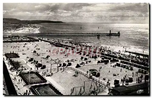 Cartes postales moderne Deauville Trouville Vue generale des deux Plages et la nouvelle Jetee