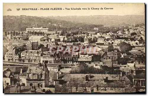 Ansichtskarte AK Deauville Plage Fleurie Vue generale vers le Champ de Courses