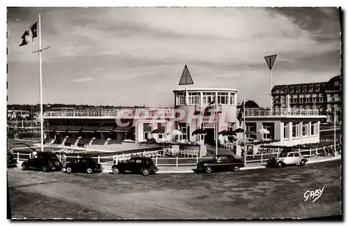 Moderne Karte Deauville La Plage Fleurie Le Yacht Club