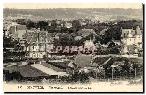 Cartes postales Deauville Vue generale