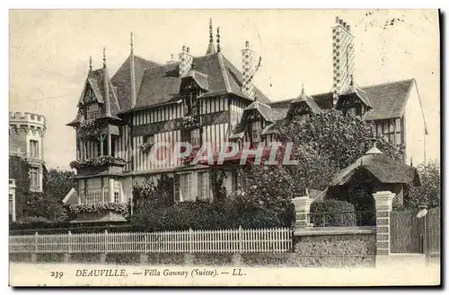 Cartes postales Deauville Villa Gannay Suisse