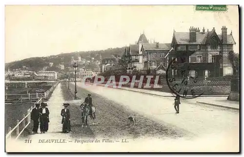 Ansichtskarte AK Deauville Perspective des Villas