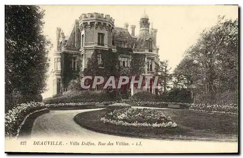 Cartes postales Deauville Villa Dolfus Rue des Villlas