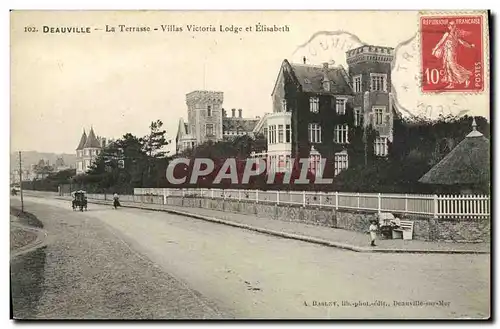 Ansichtskarte AK Deauville La Terrasse Villas Victoria Lodge et Elisabeth