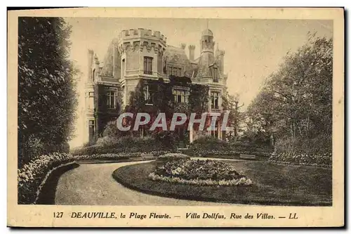 Cartes postales Deauville La Plage Fleurie Villa Dollfus Rue des Villas