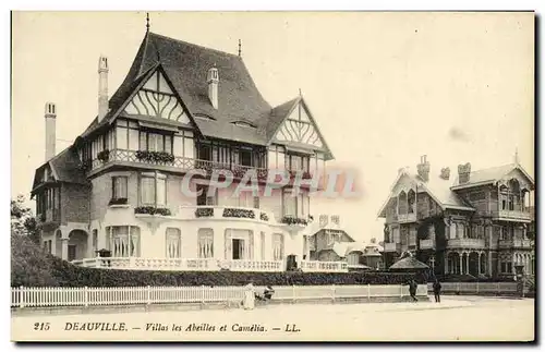 Cartes postales Deauville Villas les Abeilles et Camelia