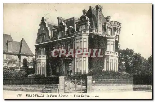 Cartes postales Deauville La Plage Fleurie Villa Dolfus