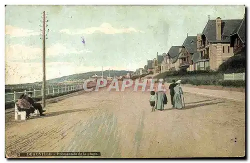 Cartes postales Deauville Promenade de la Plage