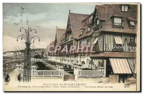 Ansichtskarte AK Deauville La Plage Fleurie Terrasse du Normandy Hotel