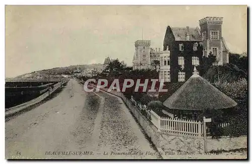 Ansichtskarte AK Deauville sur Mer La Promeande de la Plage Villa Elisabeth