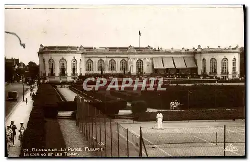 Cartes postales Deauville La Plage Fleurie Le Casino et les Tennis