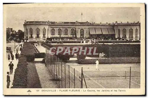 Cartes postales Deauville Plage Le Casino les Jardins el les Tennis