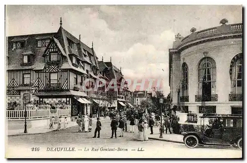 Ansichtskarte AK Deauville La Rue Gontaut Brion