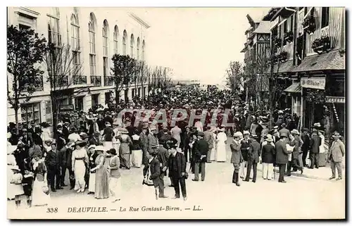 Ansichtskarte AK Deauville La Rue Gontaut Brion