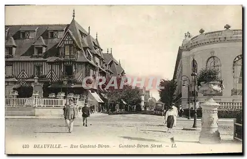 Cartes postales Deauville Rue Gontaut Brion