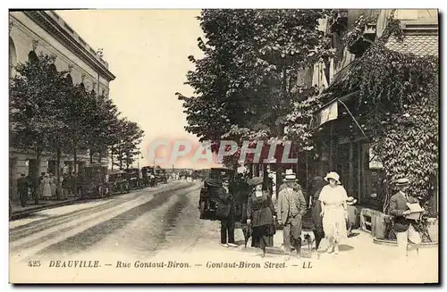 Ansichtskarte AK Deauville Rue Gontaut Biron