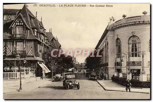 Cartes postales Deauville Plage Fleurie Rue Gontaut Biron