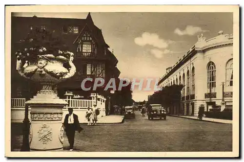 Ansichtskarte AK Deauville Plage Fleurie Rue Gontaut Biron