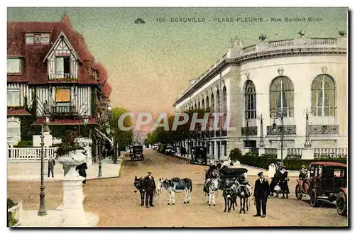 Ansichtskarte AK Deauville Plage Fleurie Rue Gontaut Biron Anes