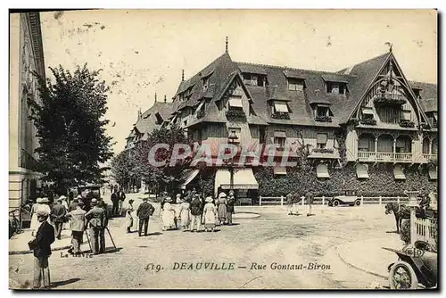 Cartes postales Deauville Rue Gontaut Biron