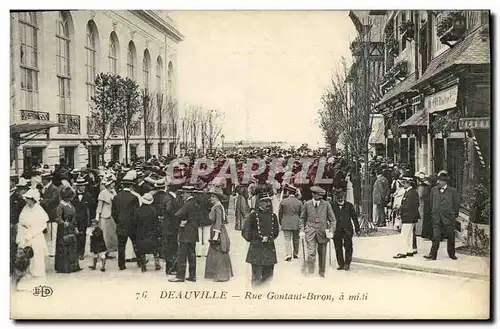 Ansichtskarte AK Deauville Rue Gontaut Biron