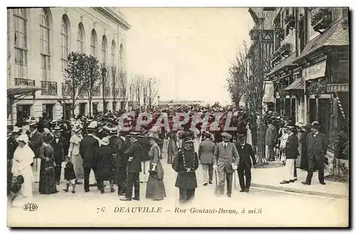 Cartes postales Deauville Rue Gontaut Biron