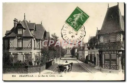 Ansichtskarte AK Deauville La Rue du Cercle