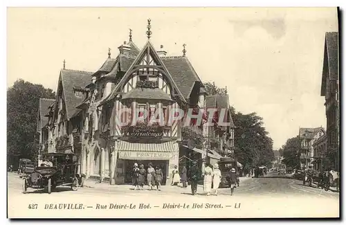 Cartes postales Deauville Rue Desire Le Hoe Magasin Au Printemps