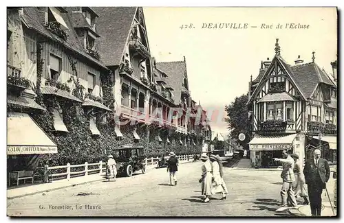 Ansichtskarte AK Deauville Rue de l Ecluse Magasin au Printemps