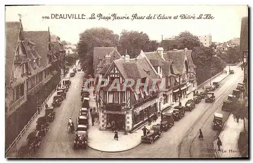 Cartes postales Deauville La Plage Fleurie Rues de l Ecluse et Desire le Hoc Magasin au Printemps