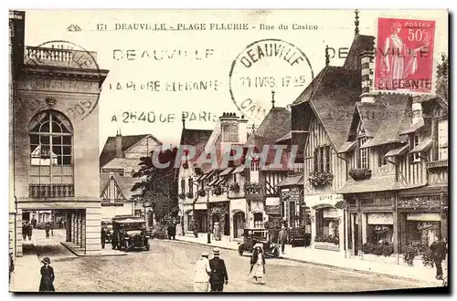 Cartes postales Deauville Plage Fleurie Rue du Casino