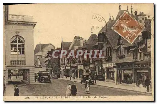 Cartes postales Deauville Plage Fleurie Rue du Casino