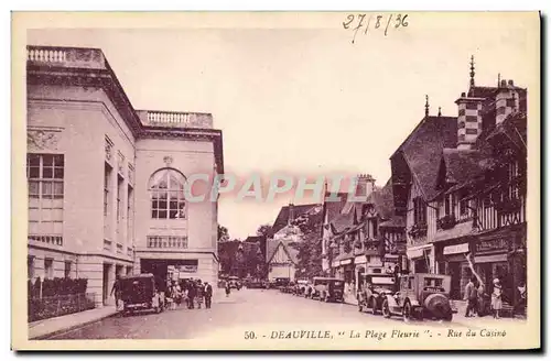 Cartes postales Deauville La Plage Fleurie Rue du Casino