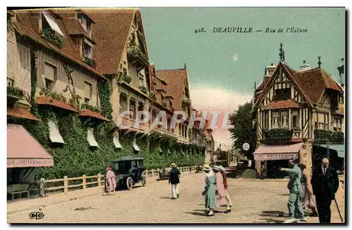 Ansichtskarte AK Deauville Rue de l ecluse Magasin au Printemps