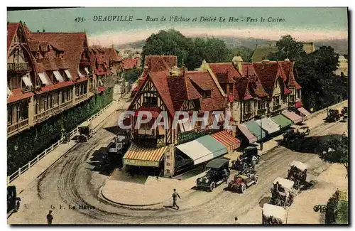 Ansichtskarte AK Deauville Rue de l Ecluse et Desire Le Hoc Vers le Casino