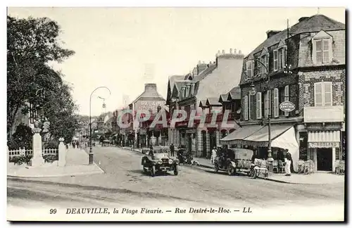 Cartes postales Deauville La Plage Fleure Rue Desire Le Hoc