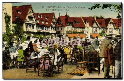 Ansichtskarte AK Deauville La Plage Fleurie La Potiniere