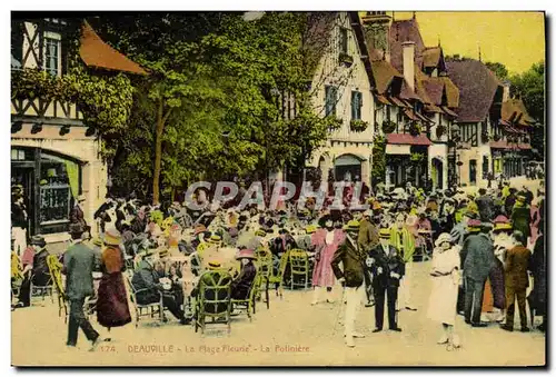 Ansichtskarte AK Deauville La Plage Fleurie La Potiniere