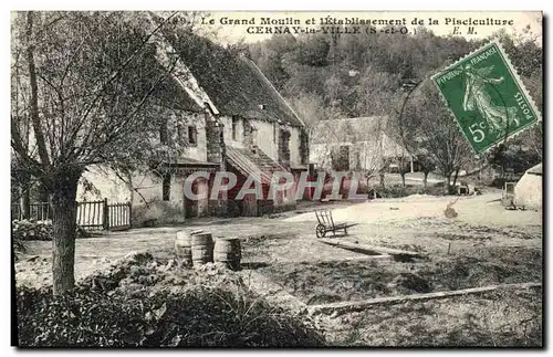 Ansichtskarte AK Le Grand Moulin et l Etablissement de la Pisciculture Cernay la Ville