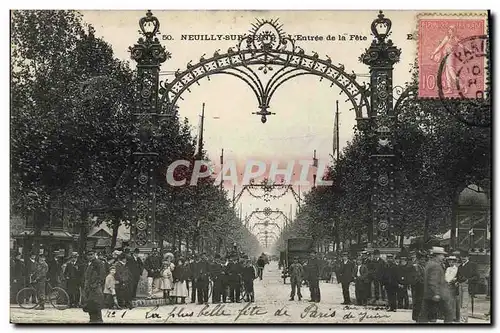 Cartes postales Neuilly sur Seine L entree de la fete