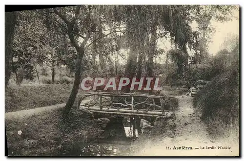 Cartes postales Asnieres Le Jardin Modele